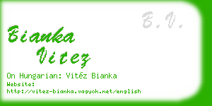 bianka vitez business card