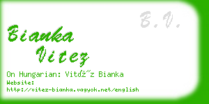 bianka vitez business card